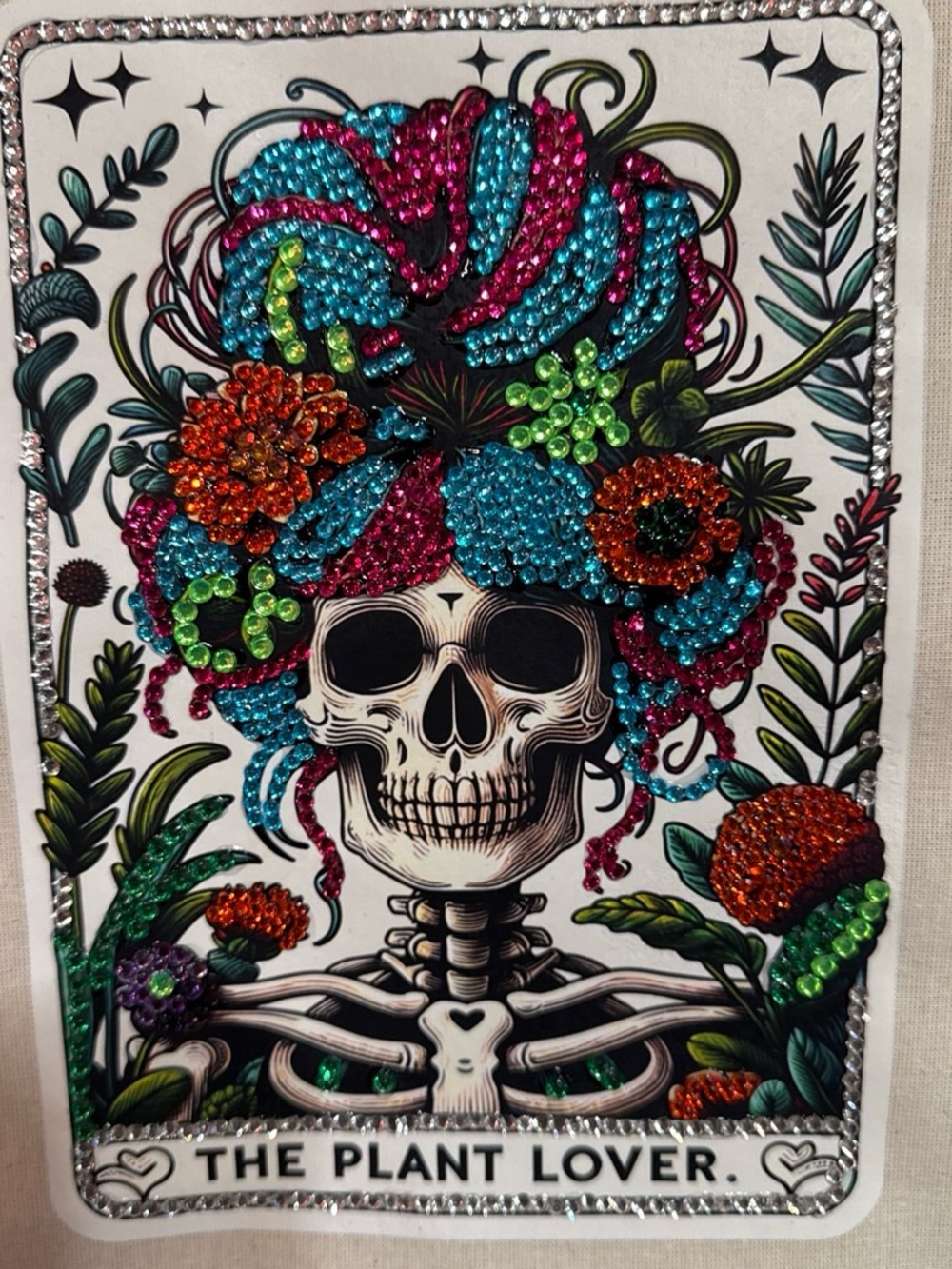 Wall Art - Multicolor Crystal Skull Print